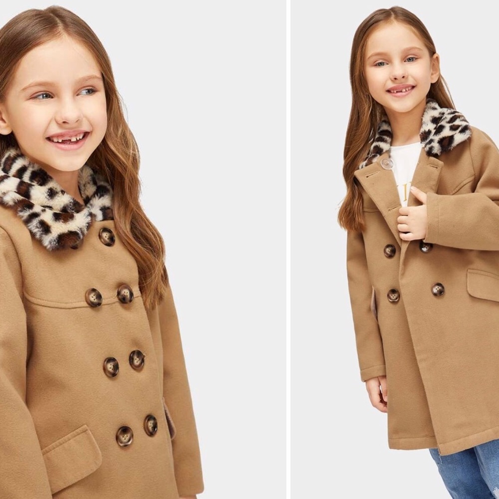 Cute Leopard collar, coat